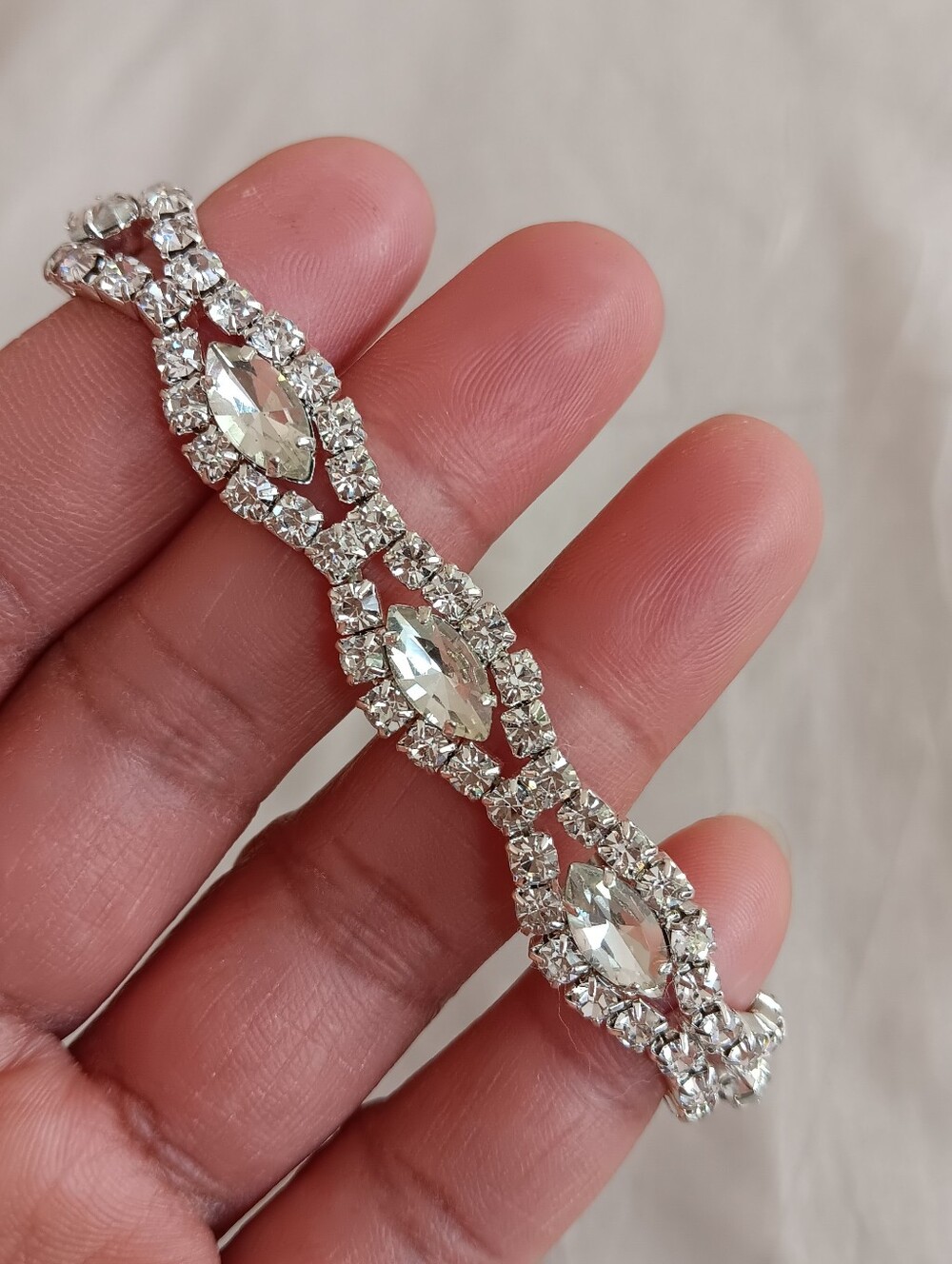 Crystal Marquise Tennis Bracelet